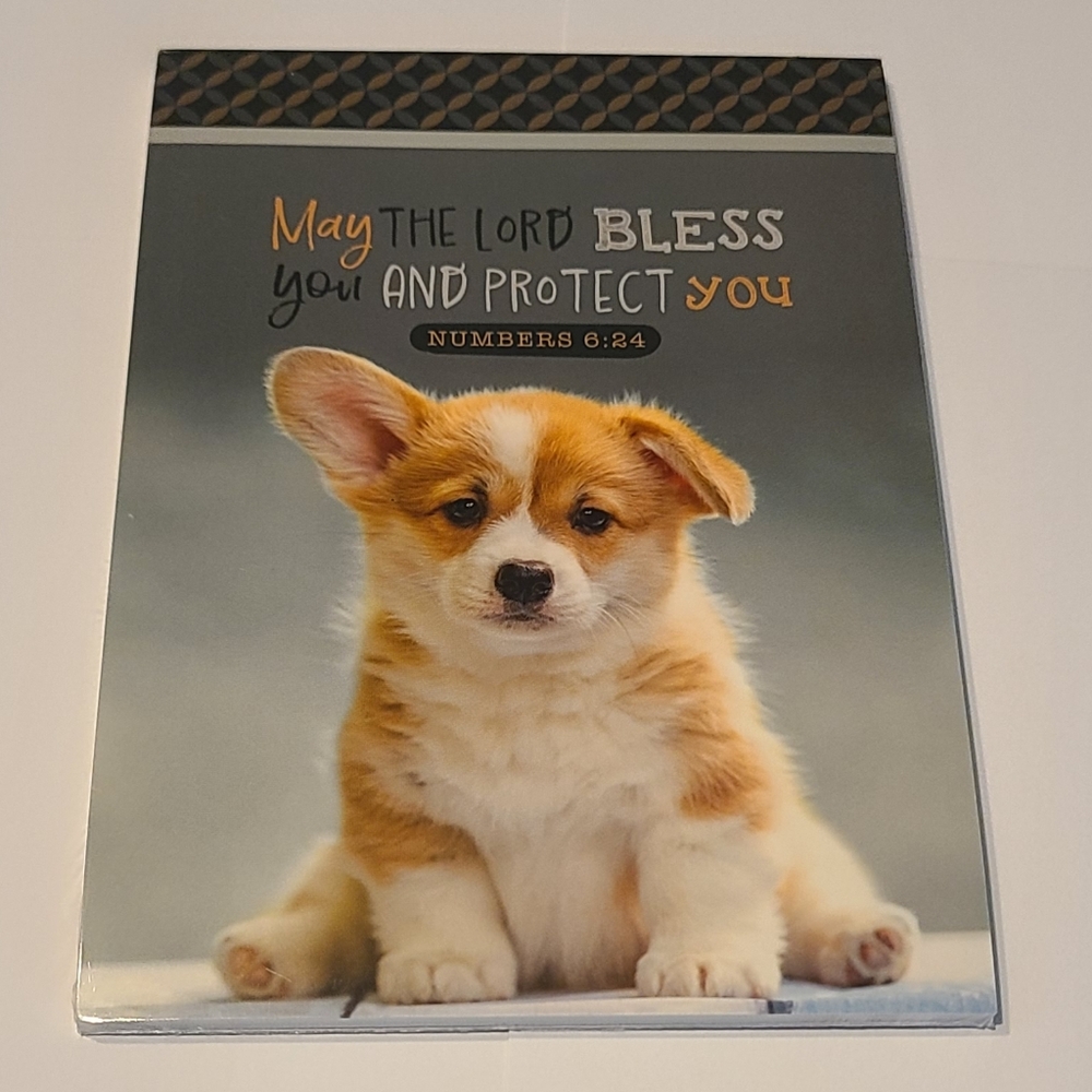 Notepad Corgi Dog May The Lord Bless And Protect You Scripture
